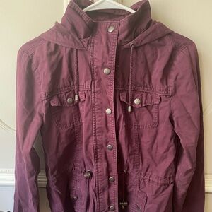 Women's Purple Hooded Jacket - Ashley By 26 International